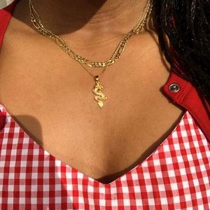 24k gold filled Figaro chain